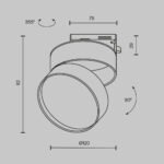 Maytoni Track Adapter Monofazni adapter Unity crni
